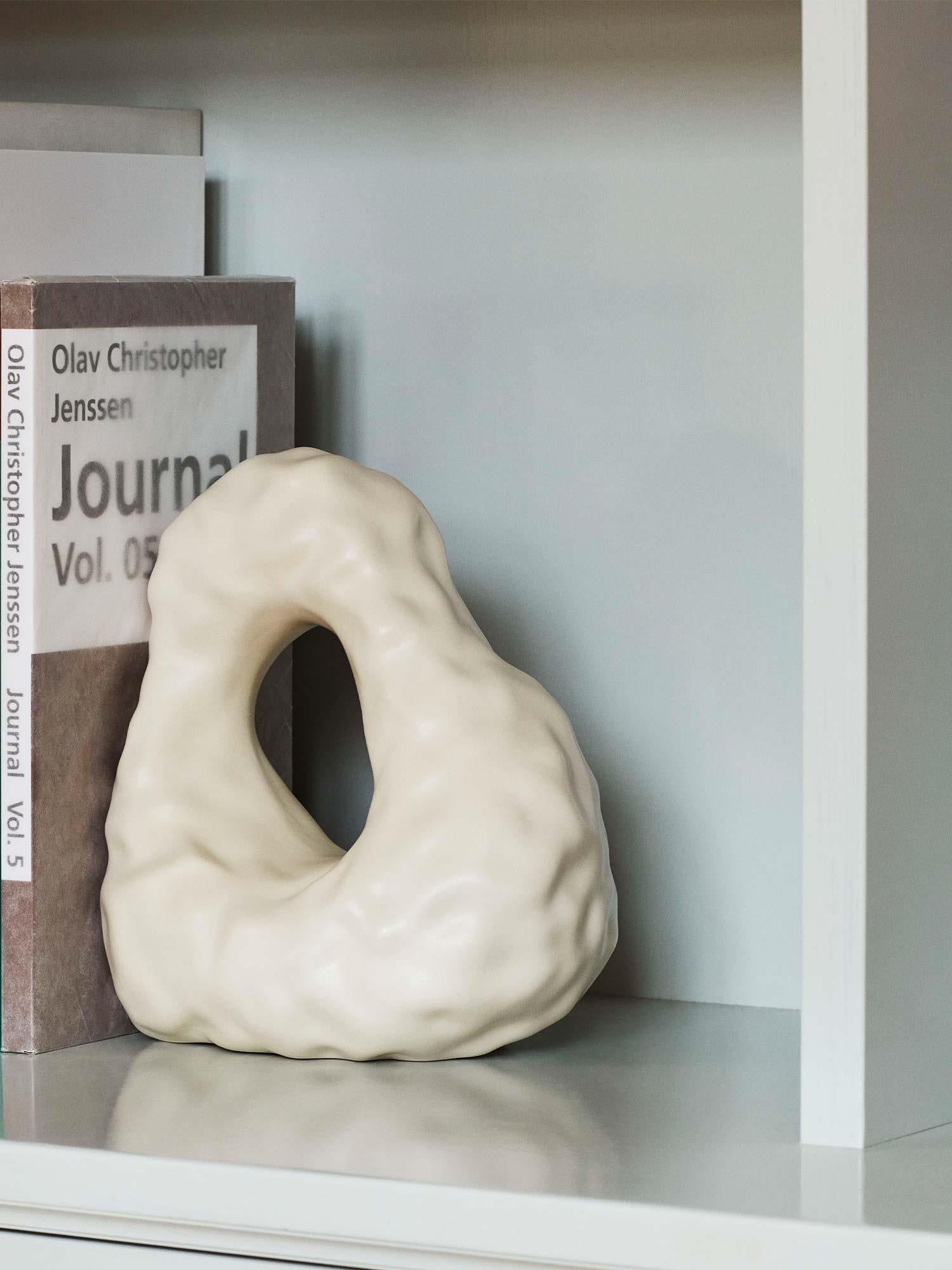 W&S Boulder Bookend - Ivory