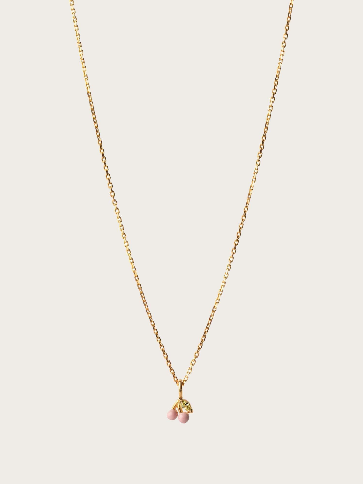 Necklace Cherry - Light Pink