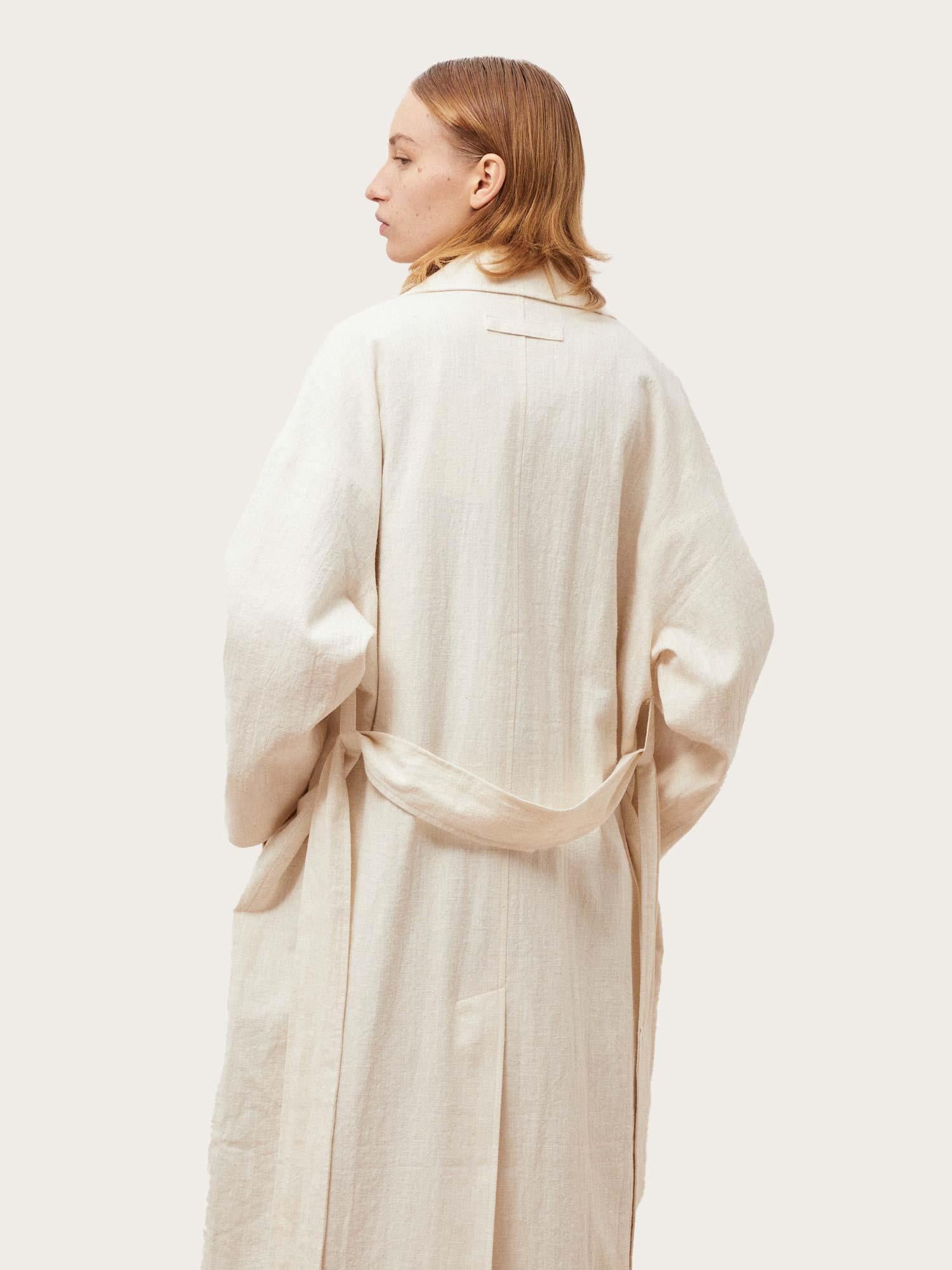 Odette Linen Coat - Cream