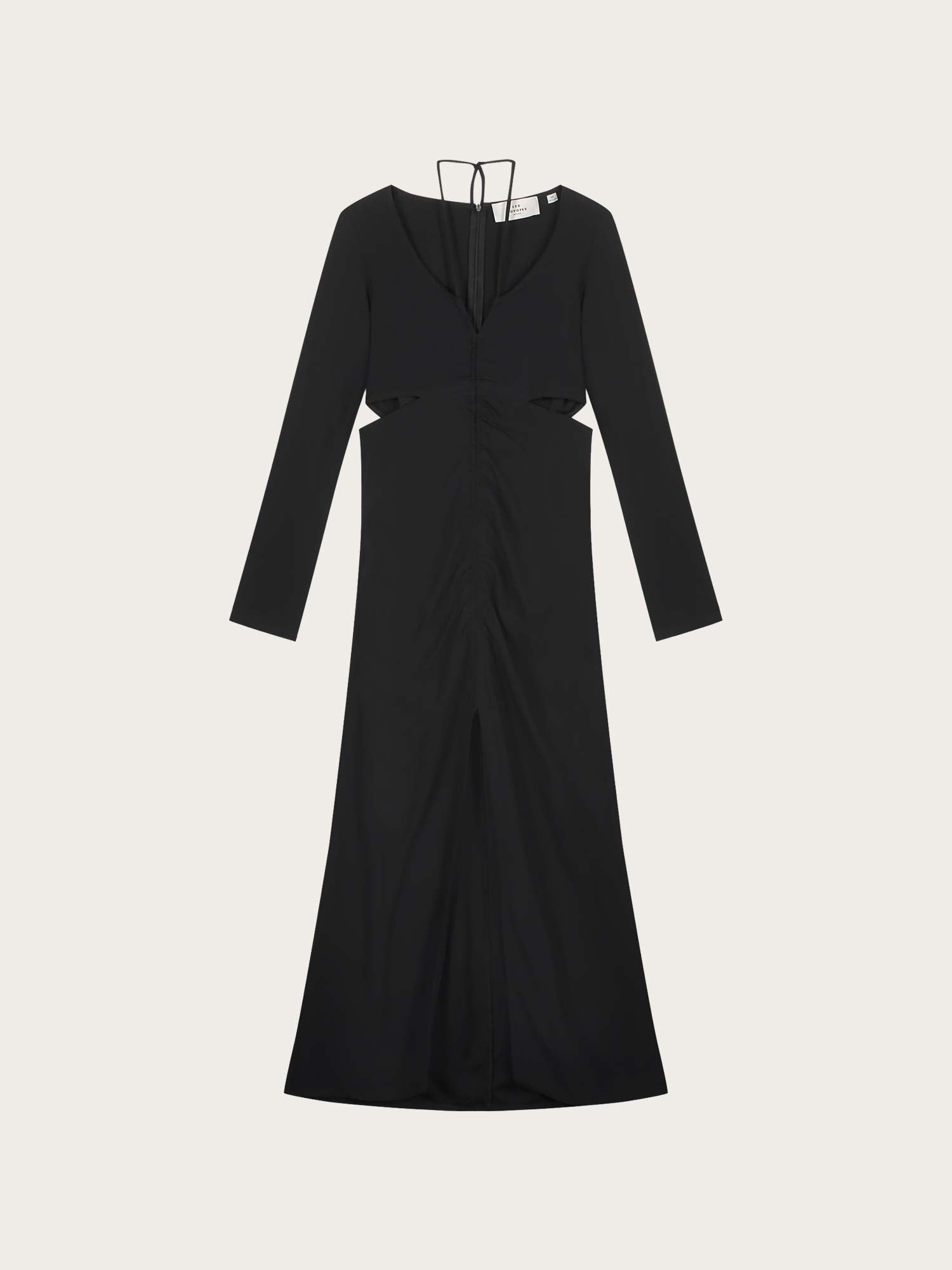 Resort-style Fluid Dress - Noir
